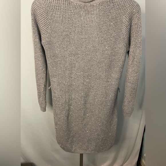 Victoria's Secret Grey Silver Cardigan sparkly sequin sweater LARGE - Picture 12 of 12